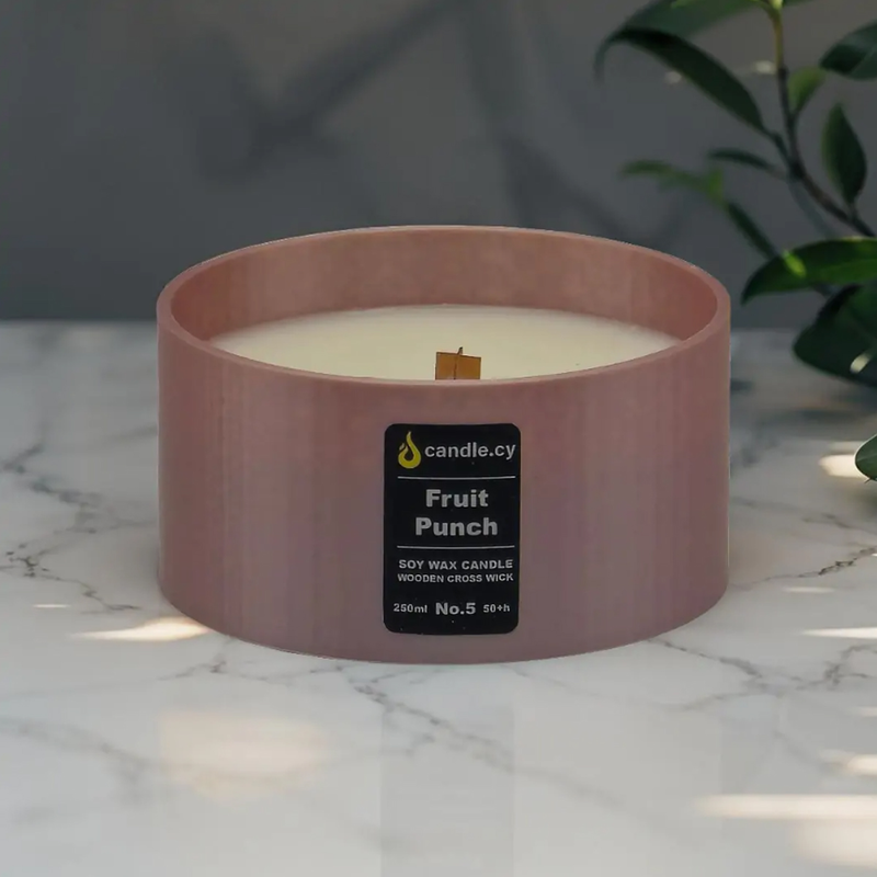 Scented candle no.5 fruit punch - rose gold 250ml-null