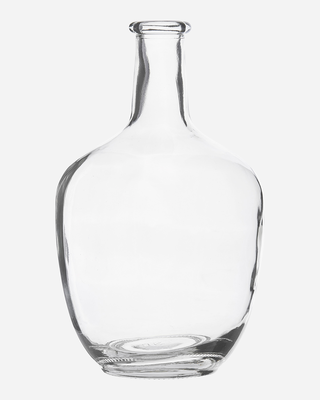 Vase/bottle, glass, clear, , medium