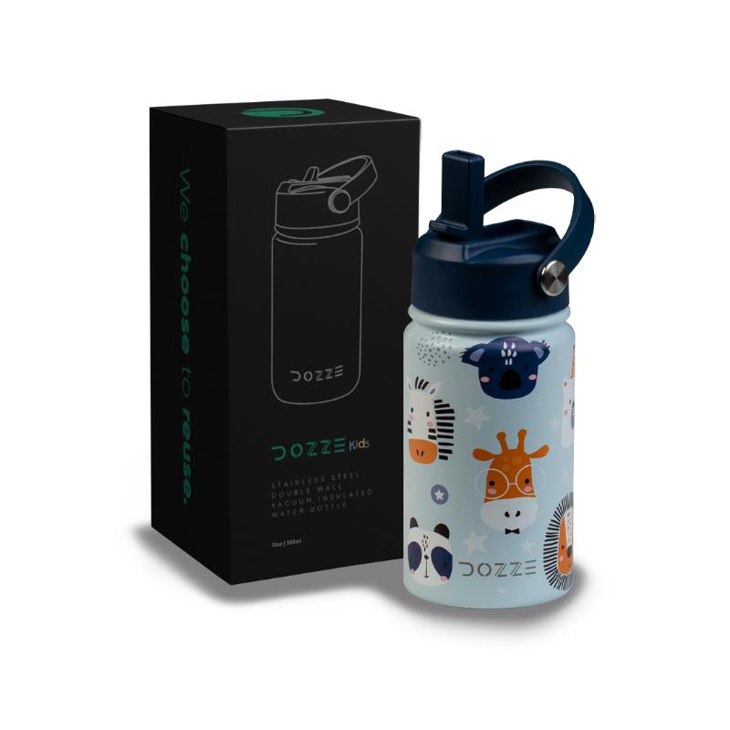 Product image: Dozze kids water bottle 355μl - lucky zoo, , medium-null
