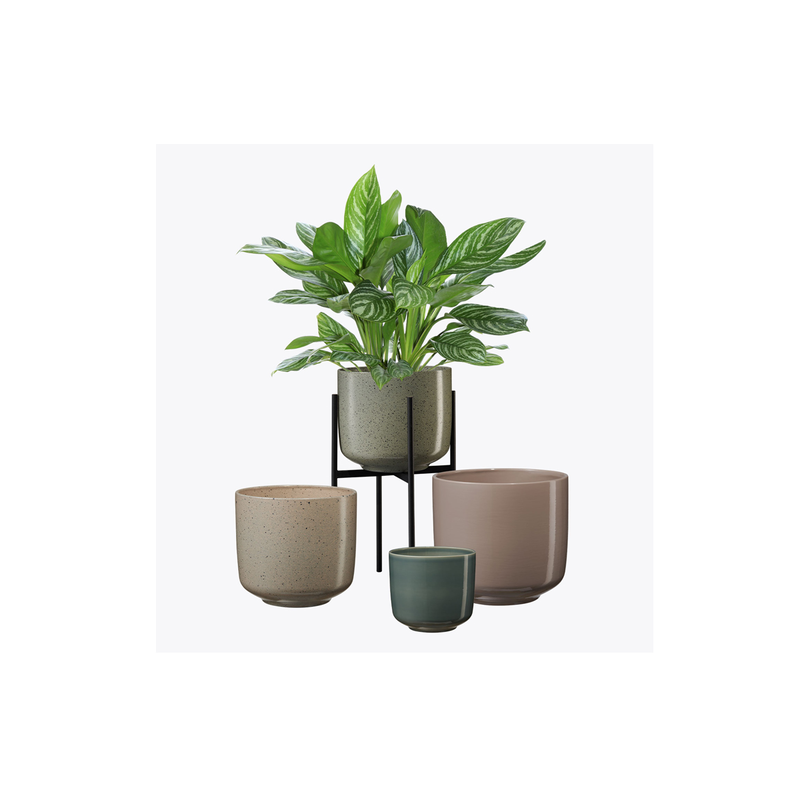 Bari ceramic pot 19x17h green blue-null