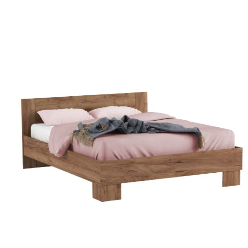 Κρεβατι διπλο 160x200cm - walnut, , medium-null