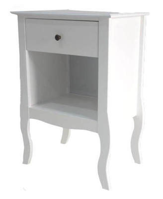 Superliving toulouse bedside table 48x34x70cm - white