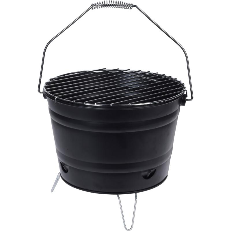 Bbq bucket 27x22cm - black, , medium-null