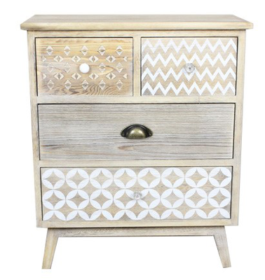 Wooden cabinet with 4 drawers 55x30x65cm, , medium