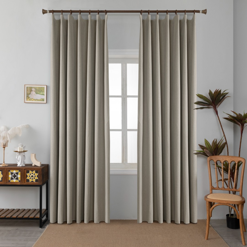 Curtain ready with tressa-270x270cm 100 blackout #6010-null