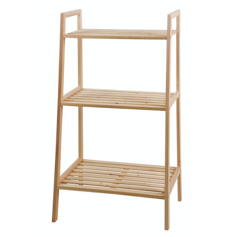 Shome togo wooden shelf 3 tier 59.5x35x111cm - natural, , medium-null