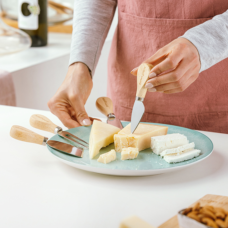 Product image: Nava terrestrial stainless steel cheese knives set of 4pcs-null