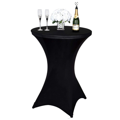 Cover for coctail folding table 80x110cm black, Black, medium