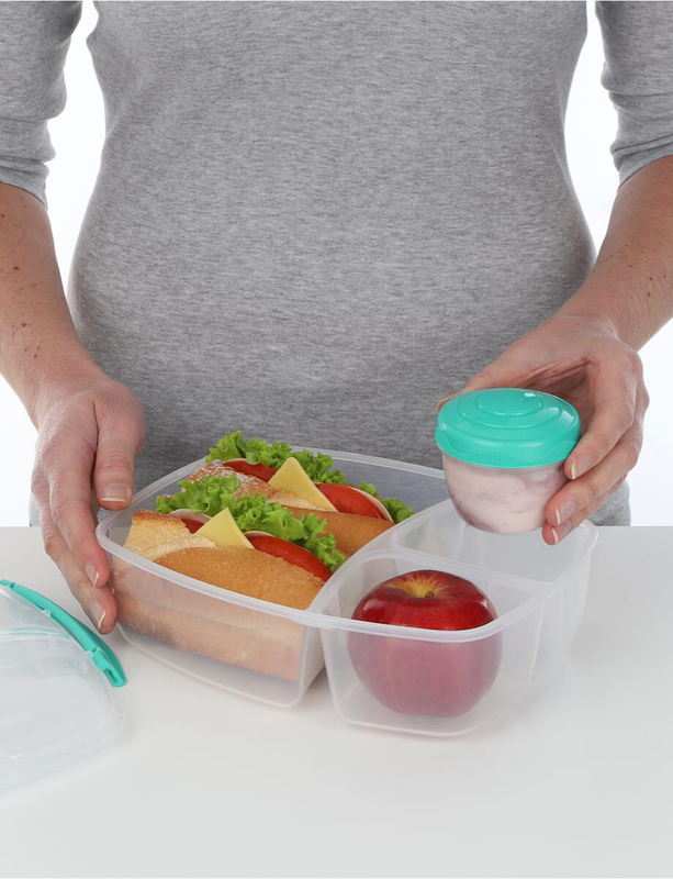 Sistema lunch box triple split 2 ltr w/yogurt pot 40920 image number null