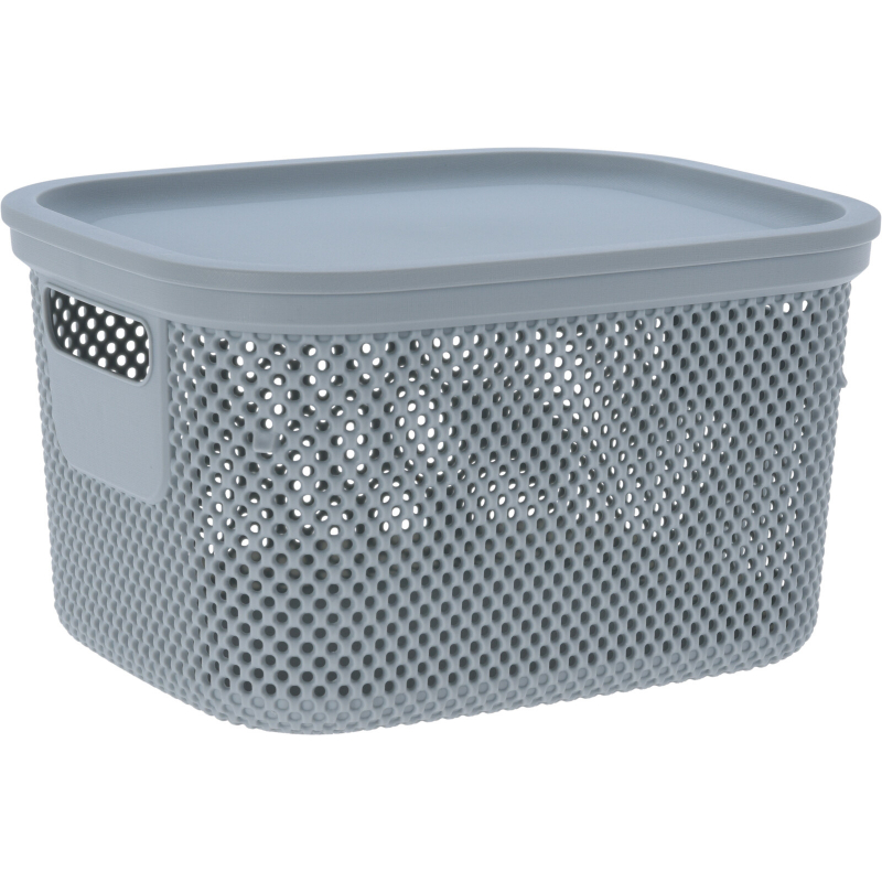 Storage box with lid 6l - assorted colors, , medium-null