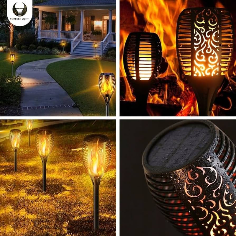 Product image: Solar flame light 96led 1500mAh li ip65, , medium-null