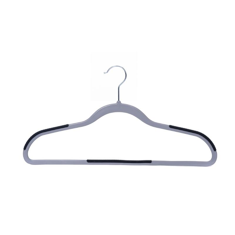 Plastic hangers 10 pieces - grey, , medium-null