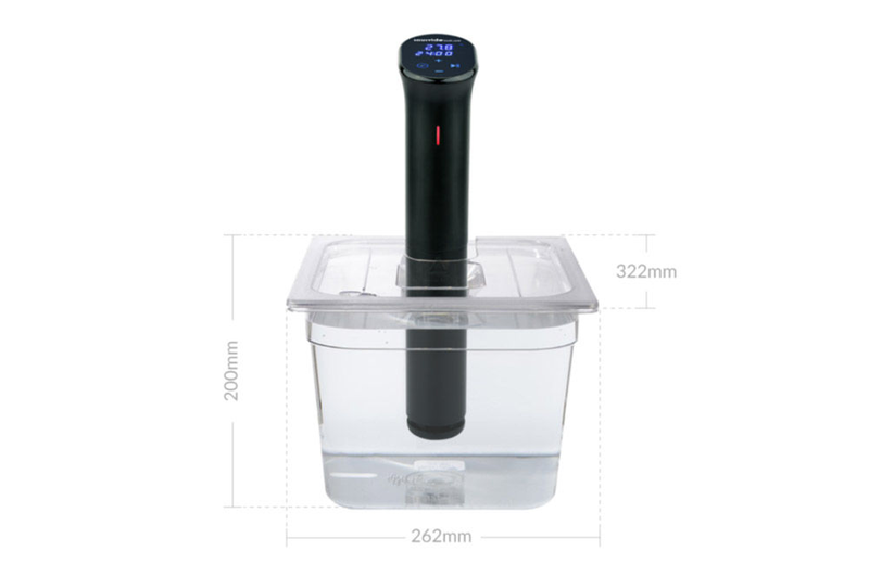11.6ltr polycarbonate container with custom cut lid, , medium image number null