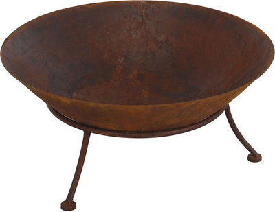 Metal firebowl on stand 47cm