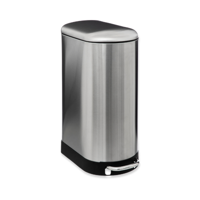 5five ariane slim pedal bin - 30l, Silver, medium