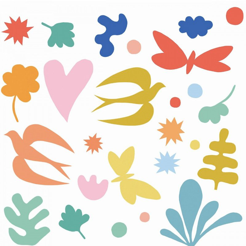 Window sticker - colored fantasy, , medium image number null