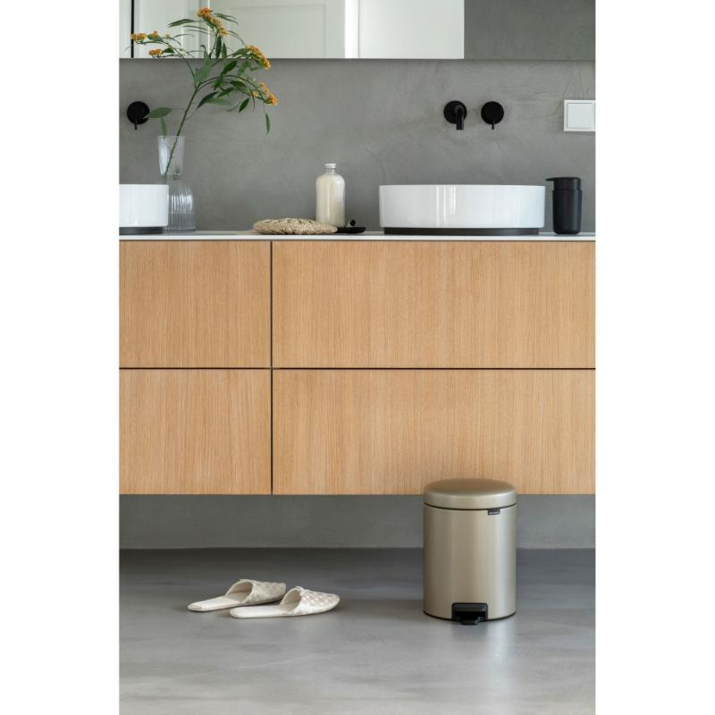 Brabantia new icon pedal bin 5l - champange, , medium-null