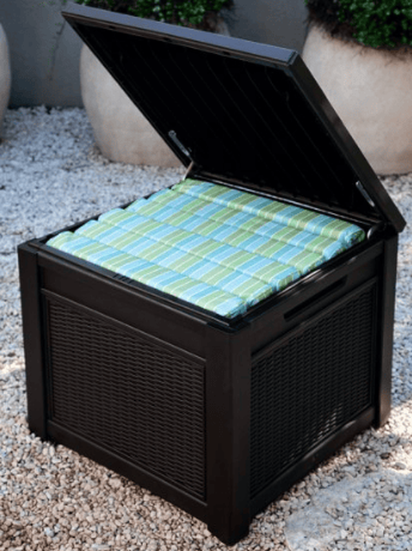 8711245124896/keter cube rattan deck box brown 208l, , medium-null