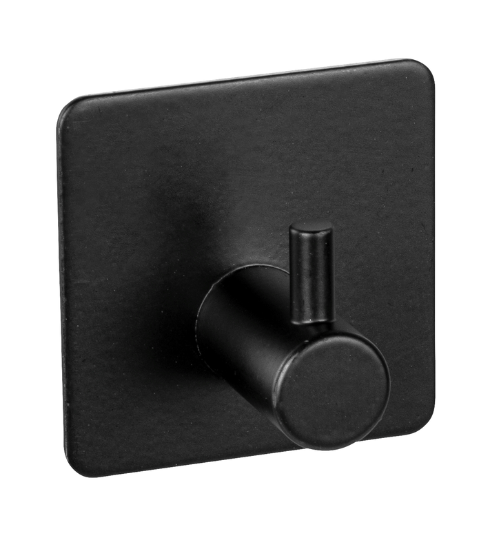 Product image: Wenko bbq wall hook stainless steel black 2pcs, , medium-null