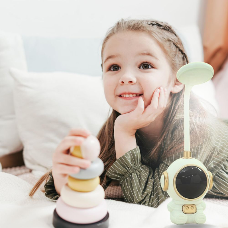 Aerbes επαναφορτιζόμενη επιτραπέζια λάμπα led αστροναύτης λευκό-ασημί, , medium-null