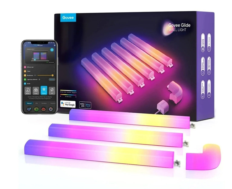 Govee glide rgbic wall light (6tubes+1curve), , medium-null