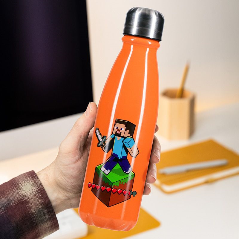 Product image: Paladone minecraft - aluminium water bottle 600ml pp12074mcf, , medium-null