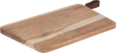 Cutting board teak with rope 30x18.2x1.7cm, , medium