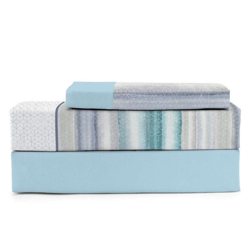Merit comfort summer bed sheet set with pillow case 3f plain-null