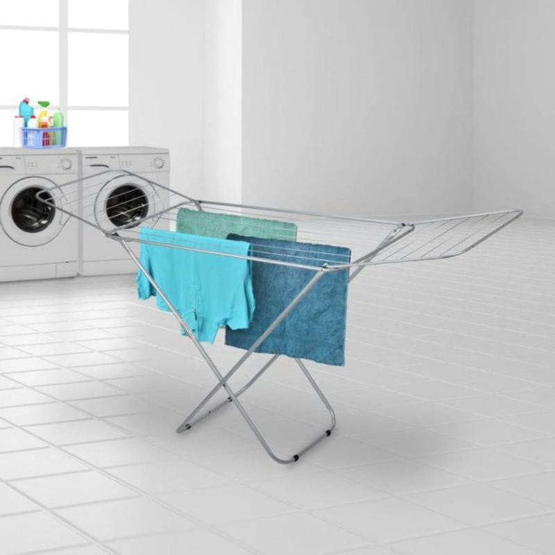 Product image: Πτυσσόμενη απλώστρα δαπέδου από μέταλλο με μήκος απλώματος 18m, , medium-null