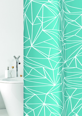 Bacchetta bathroom curtαιν prisma celeste 180x200cm, , medium