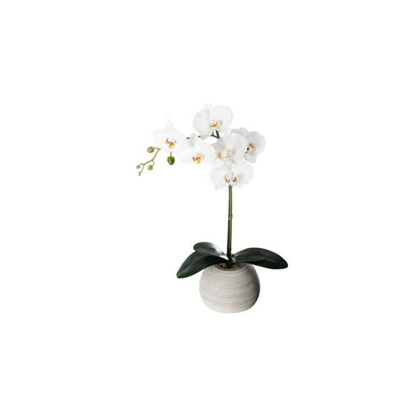 Artificial orchid in ceramic pot h53cm, , medium image number null
