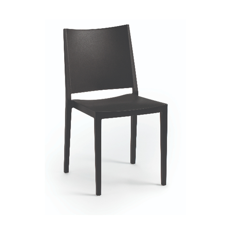 Mosk armless plastic chair black-null