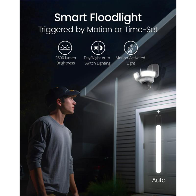 Aosu floodlight camera 3k 360°, , medium-null