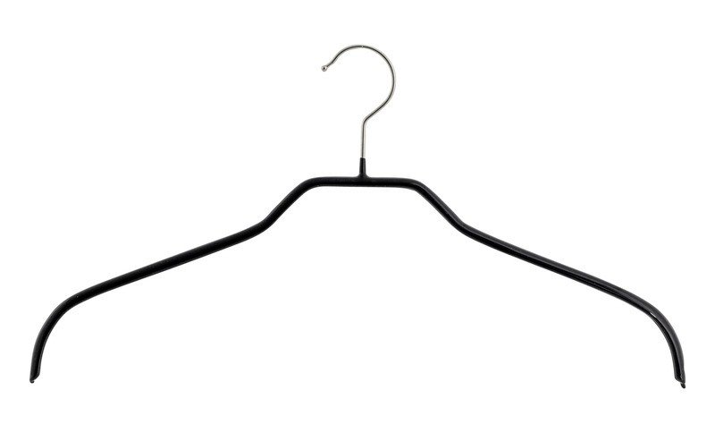 Mawa clothes hanger silhouette black 2pcs, , medium image number null