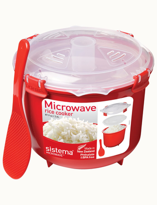 Sistema microwave rice steamer 2.6 ltr 1110,  red, medium