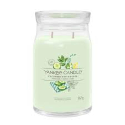 Yankee signature large jar cucumber mint, , medium