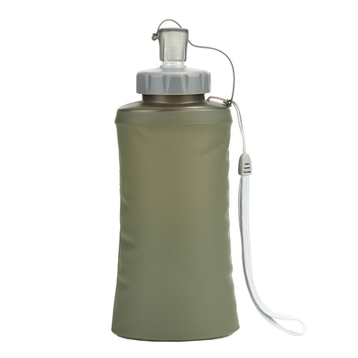 Foldable water bottle, Green, medium