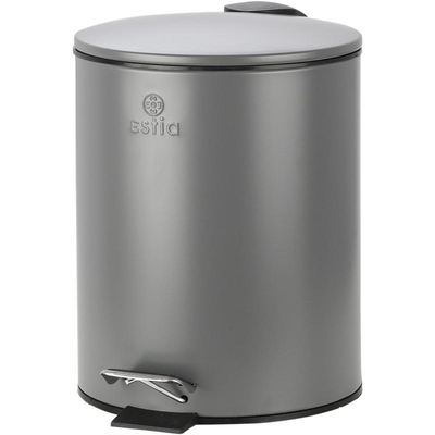 Estia pedal bin 5l - grey mat