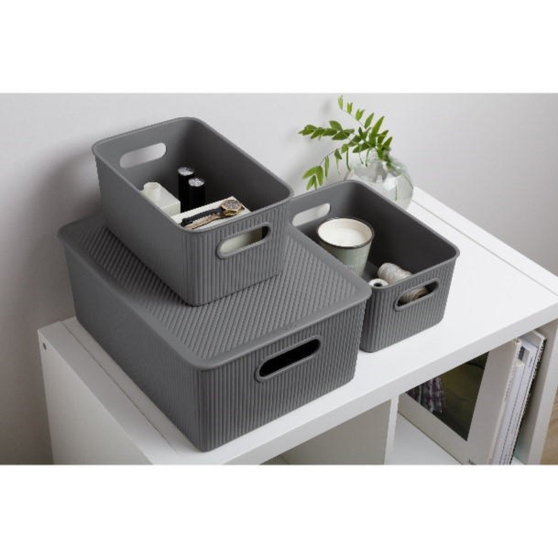 Tatay storage basket 38.5x29.4x16cm 15l grey, , medium-null