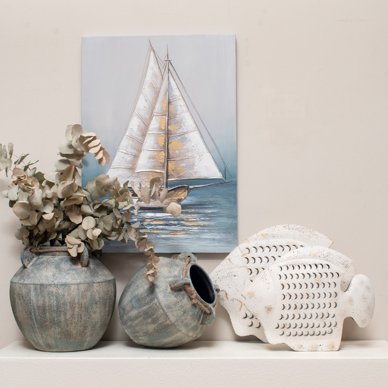 Metal big vase, , medium-null