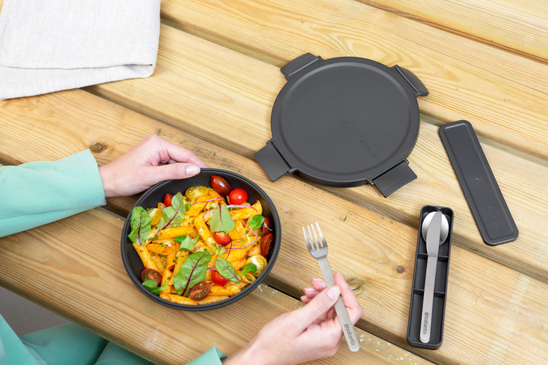 Brabantia make & take cutlery 3pcs dark grey, , medium-null