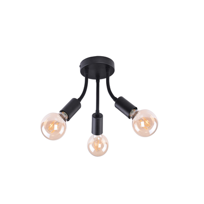 Almus ceiling lamp 3xe27 black, , medium