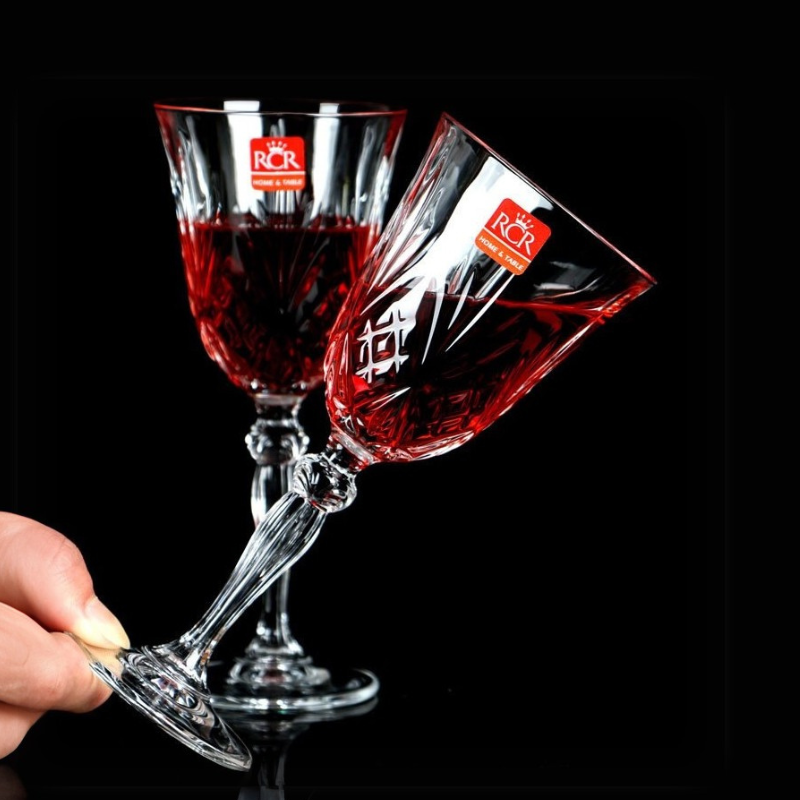 Rcr crystal melodia wine glasses - 210ml - 6pcs set-null