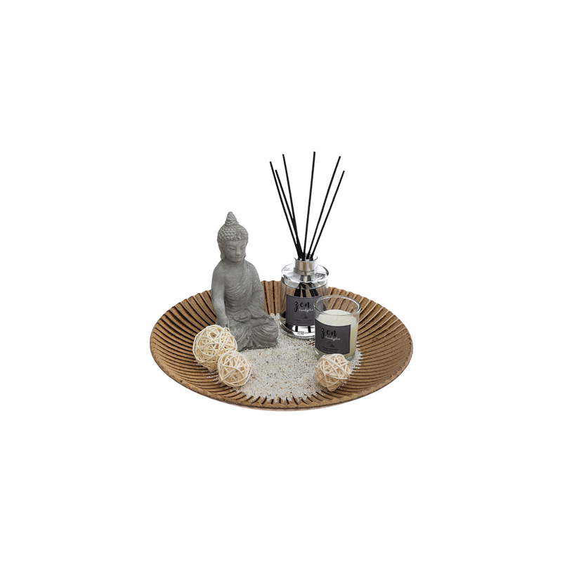 Decorative scented set with candle and buddha, , medium-null