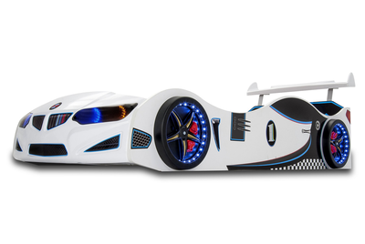 Cb1001 – gti eco race car bed /+ extras/- white, White, medium