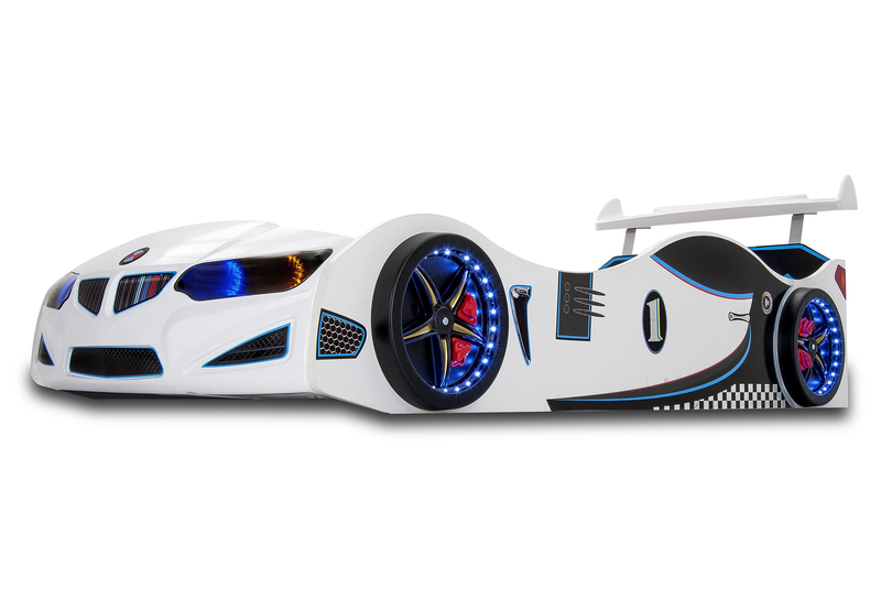 Product image: Cb1001 – gti eco race car bed /+ extras/- white-null