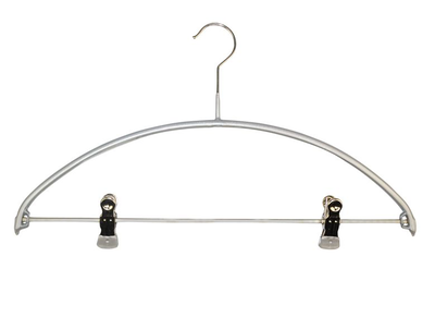 Mawa clothes hanger with clips silver