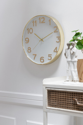 Clock arabic numerals gold, , medium