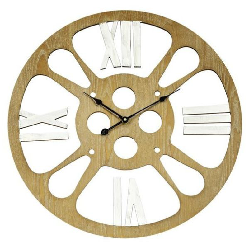 Technoline large wood design wall clock
metal frame with mdf, , medium-null