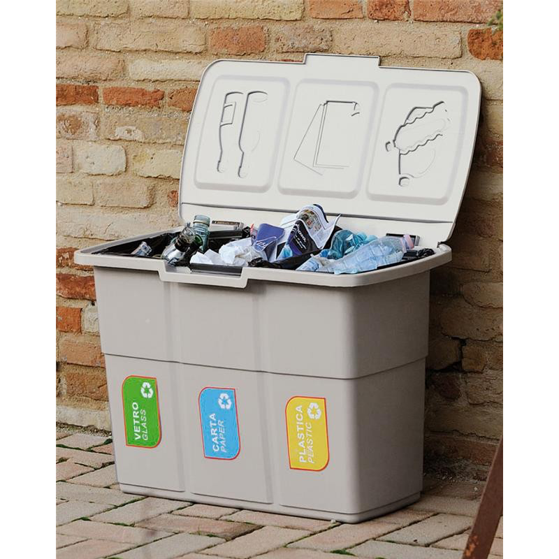Product image: Recycling bin ecopat 3x25l, , medium-null